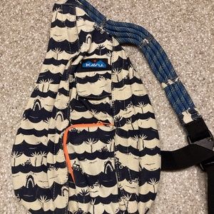 KAVU crossbody shark print bag - NWOT